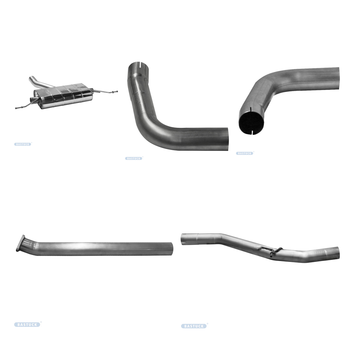 Bastuck Komplettanlage Twin – Volvo V90/S90 Volvo V90 AWD T6 Plug-in-Hybrid