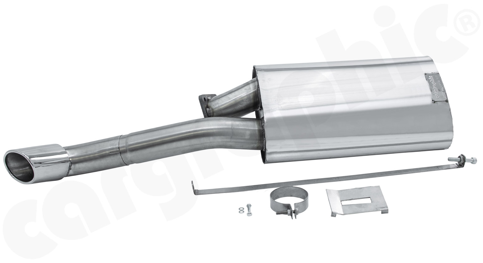 Cargraphic Endschalldämpfer Porsche 911 Turbo (930) ovales Endrohr links Super Sound
