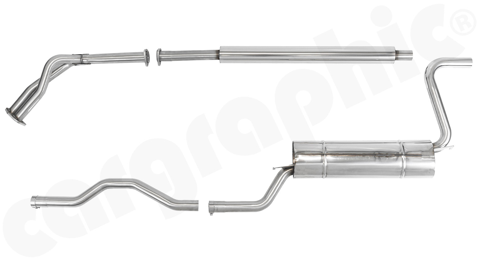 Cargraphic Abgasanlage OE-Design BMW 02 1502-2002 Typ 114/E10 LHD