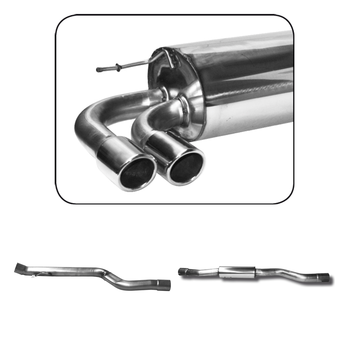 Bastuck Komplettanlage – BMW 2er F22 Coupé 2er F22 2.0l Turbo Facelift LCI ab 07/2016 (220i / 230i)