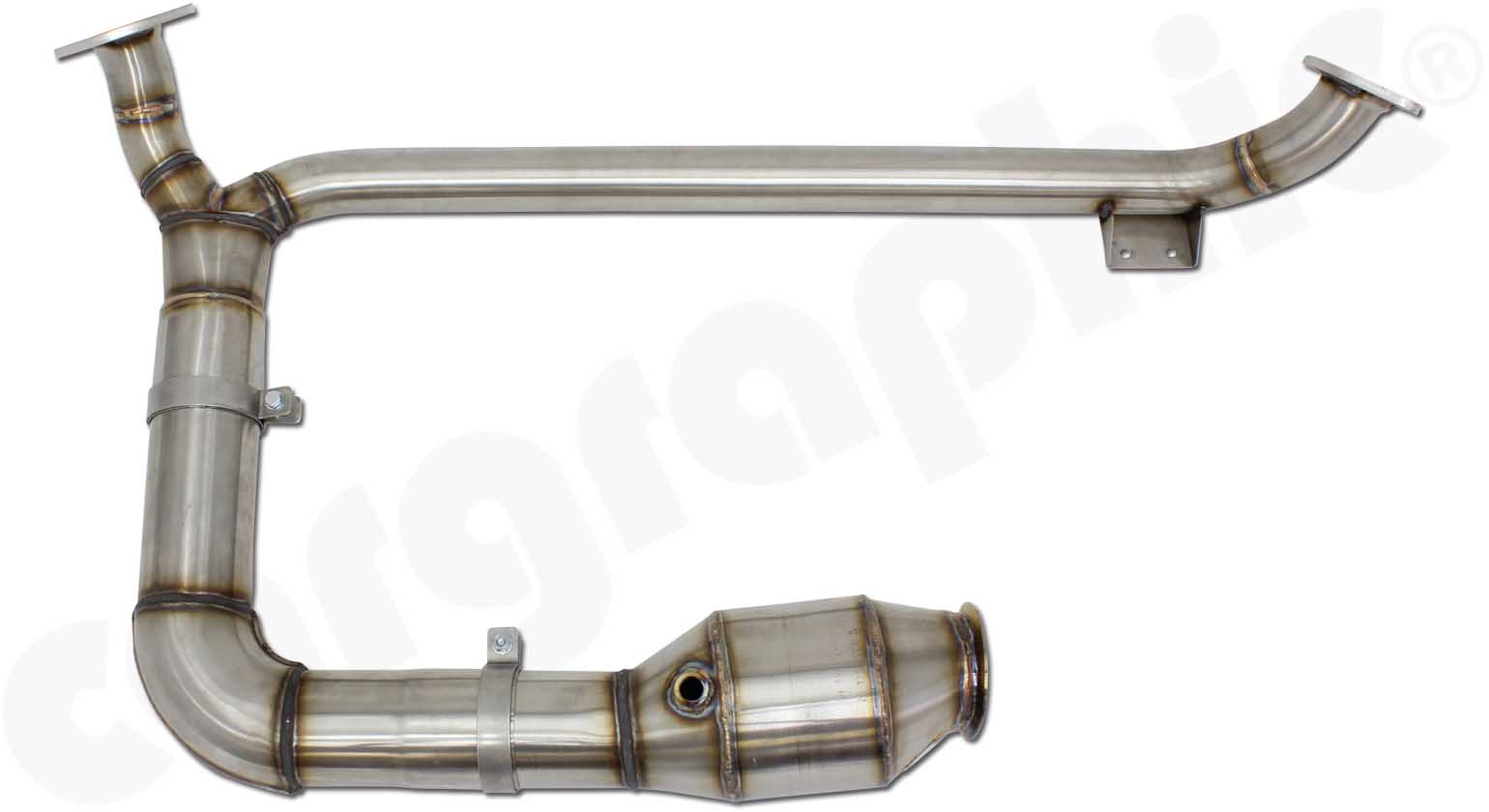 CARGRAPHIC Sportkatalysator 200 Zellen für Porsche 718 Boxster / Cayman 2,0L 2,5L