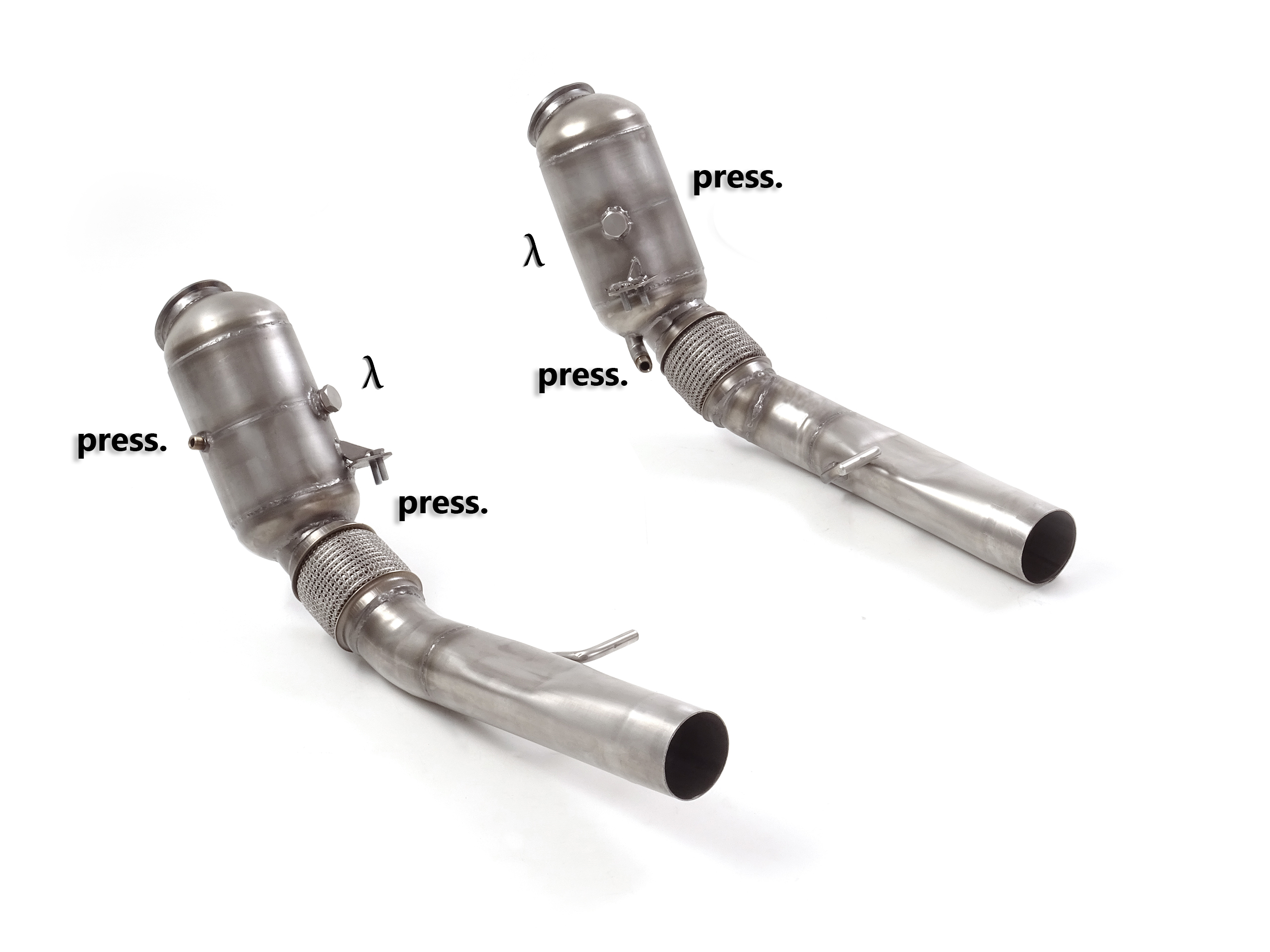 Downpipe + OPF-Ersatzrohr Set Stelvio Quadrifoglio | Ragazzon