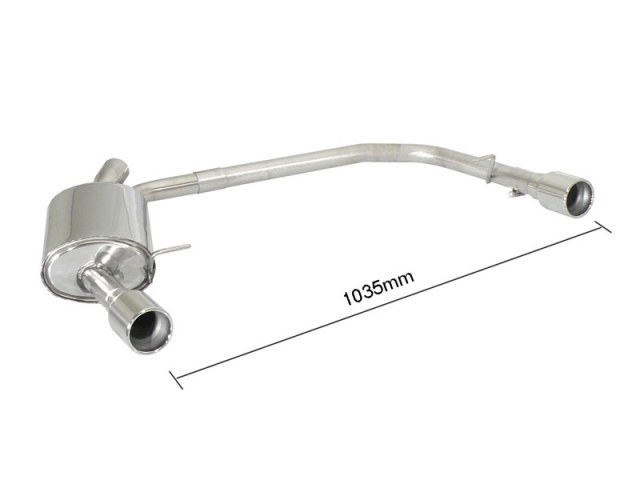 Sportauspuff Ford S-MAX 2.0 TDCi 2x80mm ECE | Ragazzon
