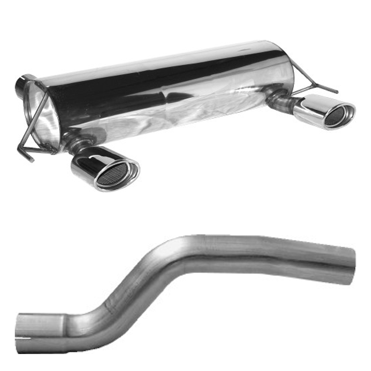 Bastuck Endschalldämpfer Twin – Opel Corsa Corsa D GSI