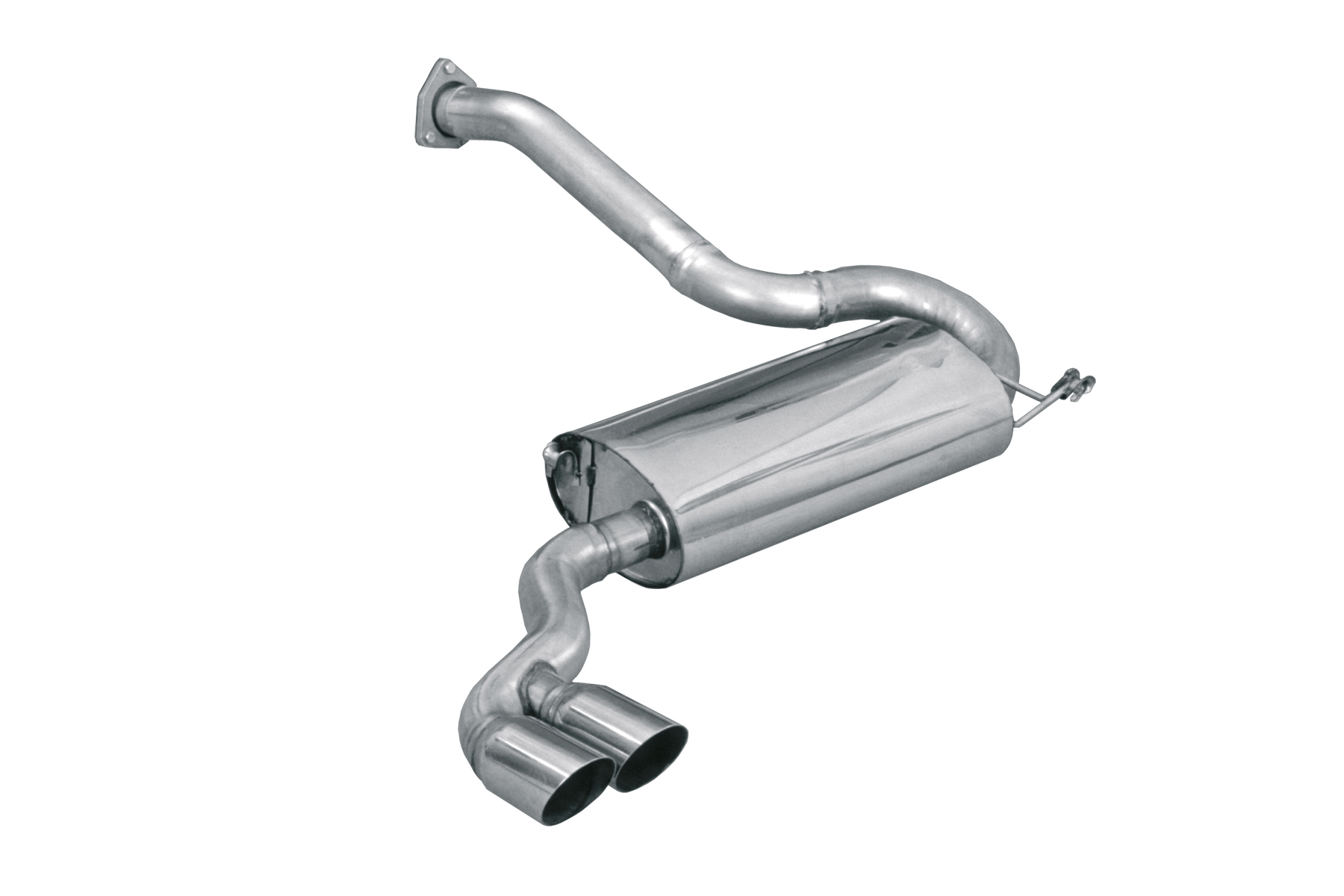 BN-Pipes Endschalldämpfer Audi 80/90/Coupé B2 Edelstahl mit Gutachten
