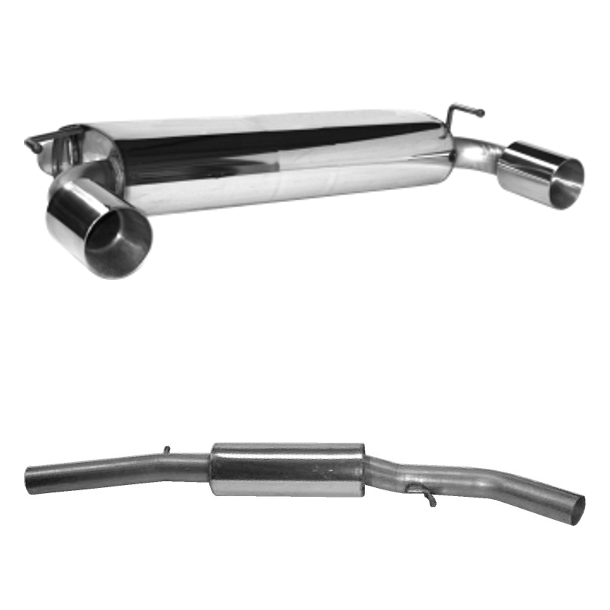 Bastuck Komplettanlage Twin – Volkswagen Golf 4 Golf 4 V6 (4Motion) + R32