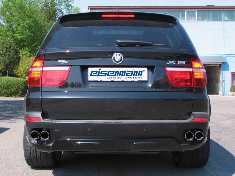 Eisenmann Endschalldämpfer für BMW X5 E70 3.0si inkl. xDrive 4x80mm