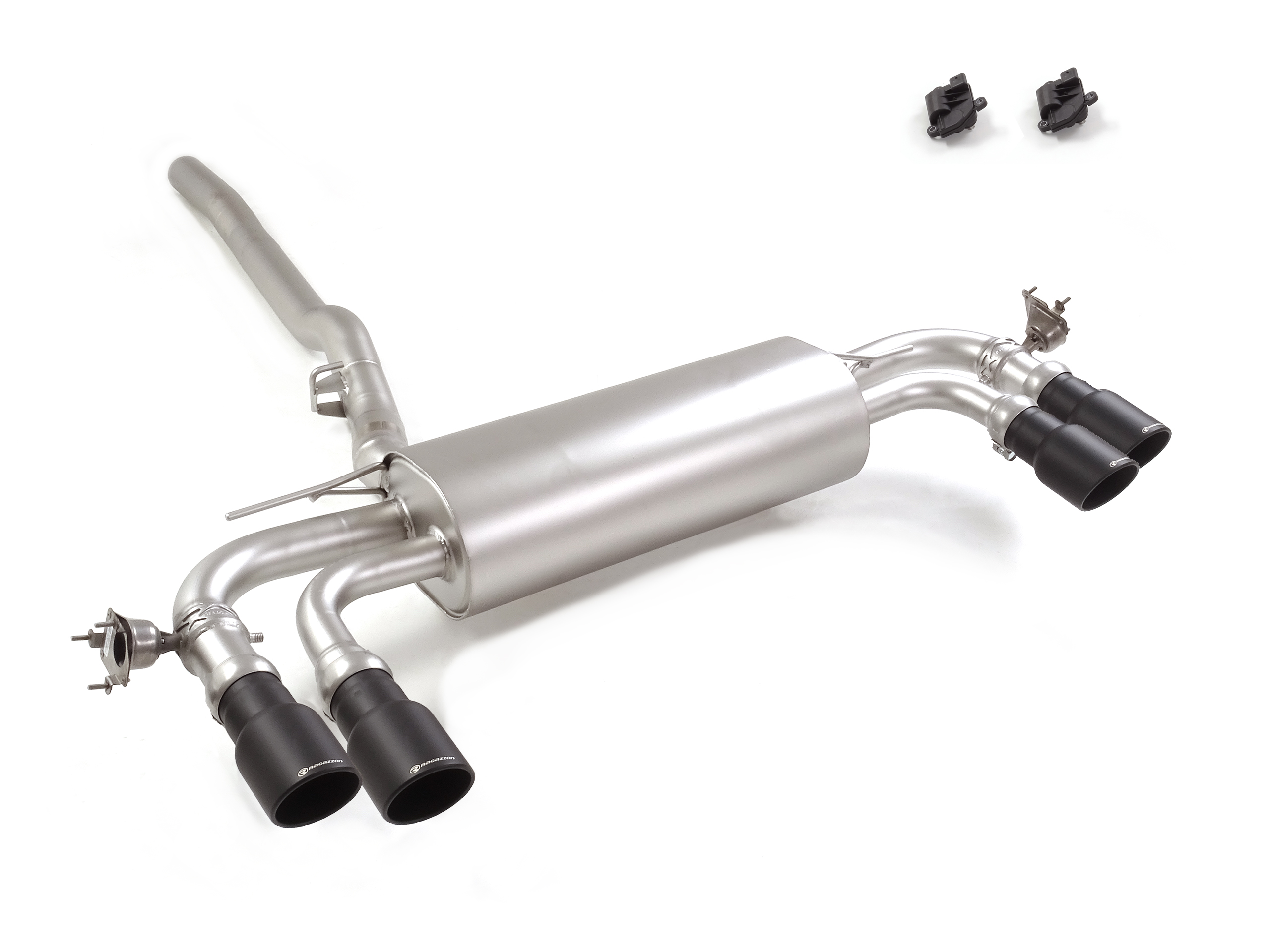 Sportauspuff Mini Countryman JCW U25 2x90mm Klappe | Ragazzon