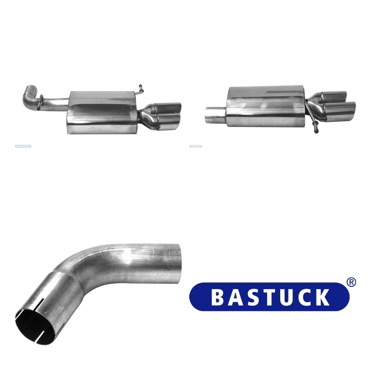 Bastuck Endschalldämpfer Quattro – Seat Leon 5F Leon 5F ST Cupra 2.0l