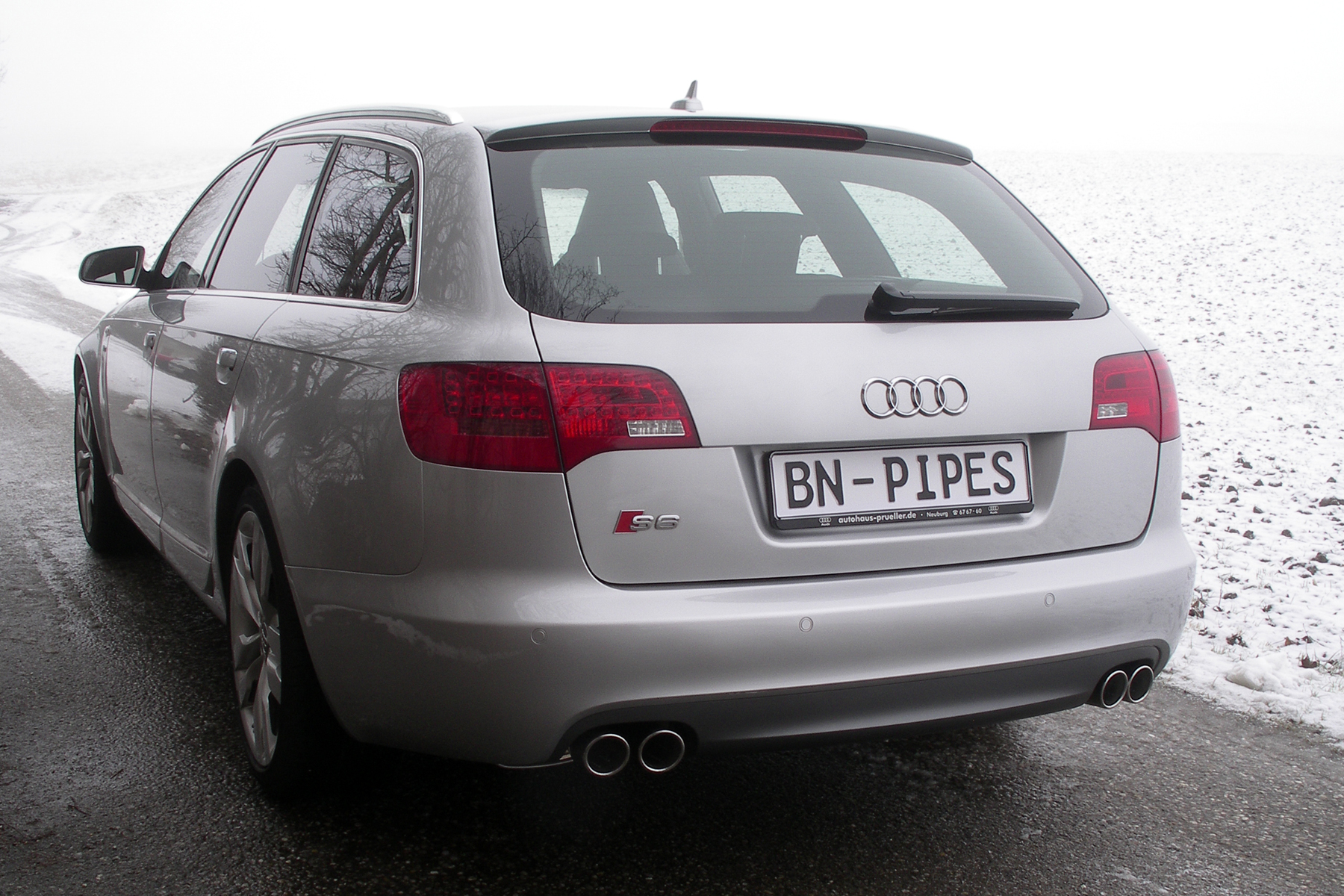 BN-Pipes Sportauspuff Audi S6 4F Quattro Edelstahl mit Gutachten