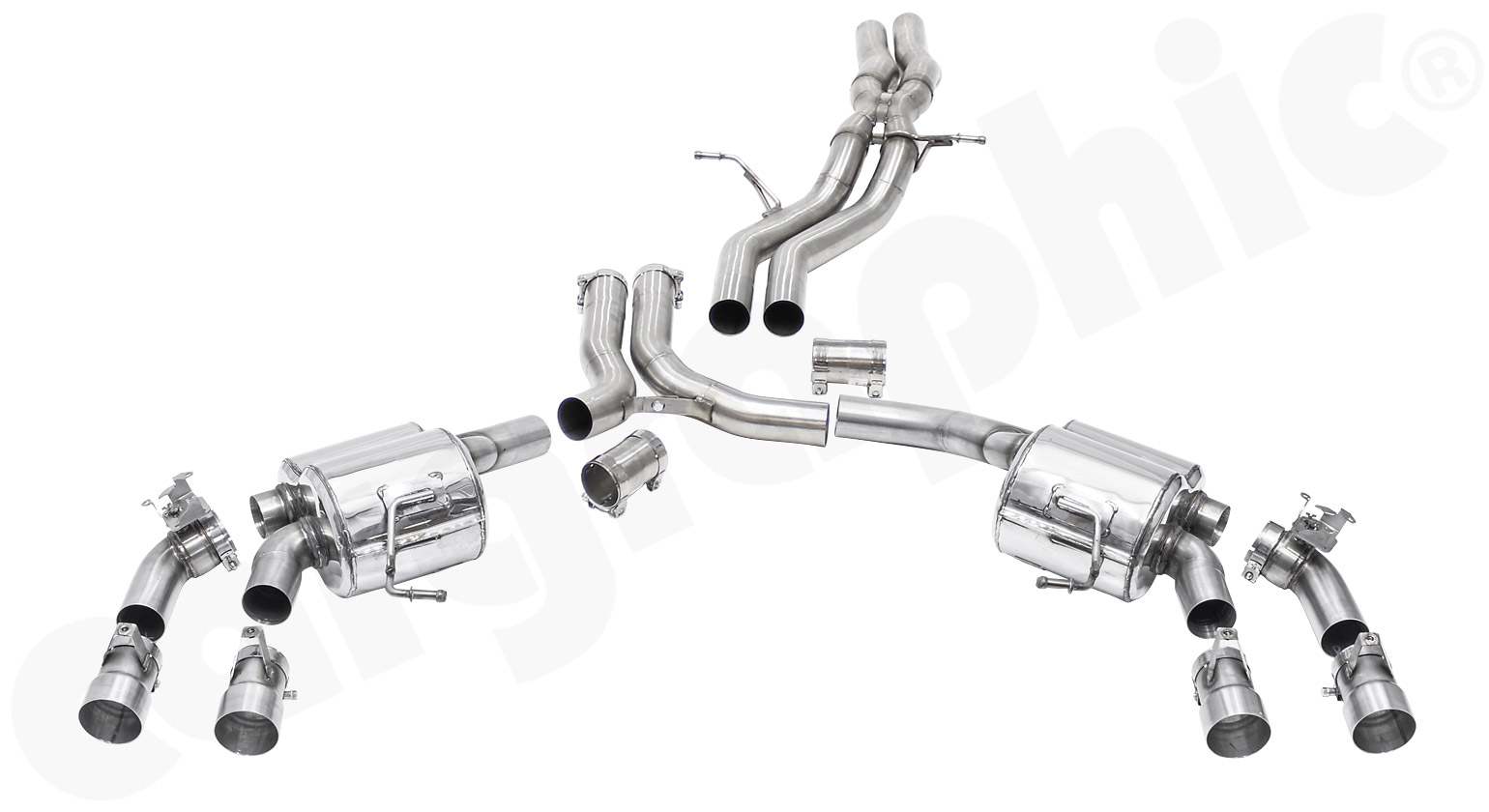 Cargraphic Abgasanlage Porsche 95B Macan S/GTS elektrische Abgasklappen Sound/Super Sound