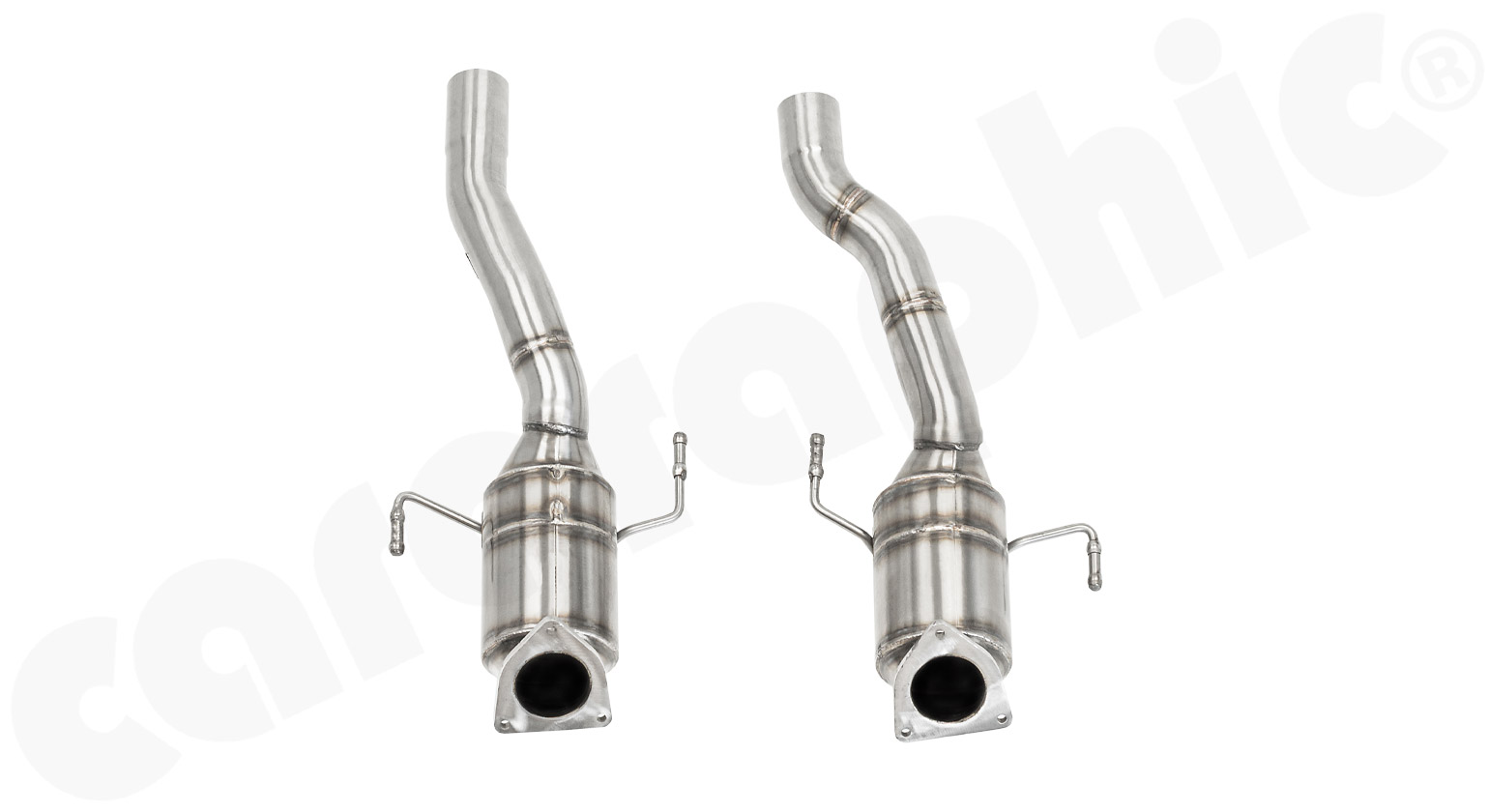 CARGRAPHIC Sport Sekundär-Katalysatorsatz für Porsche Cayenne 955 4,5L 4,8L Turbo / Turbo S