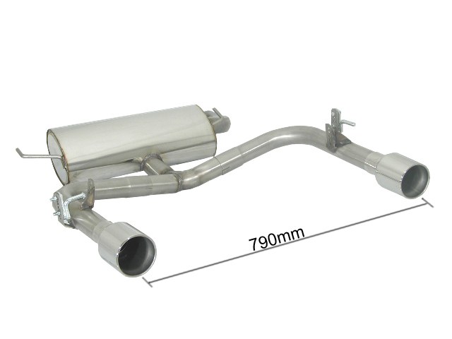 Sportauspuff Toyota Celica T23 1.8 VVT-i 2x102mm ECE | Ragazzon