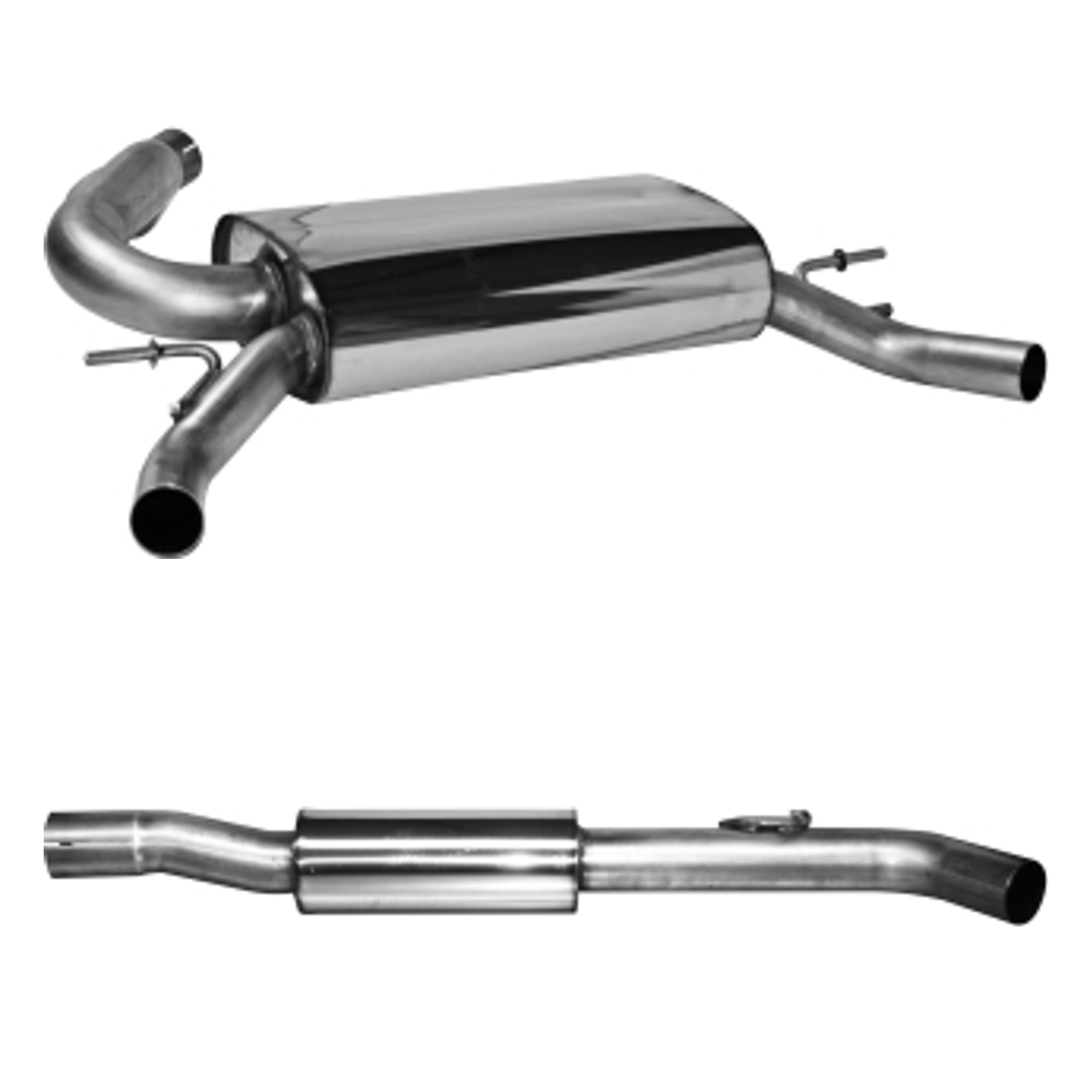 Bastuck Komplettanlage Twin – Renault Clio 4 Clio 4 RS