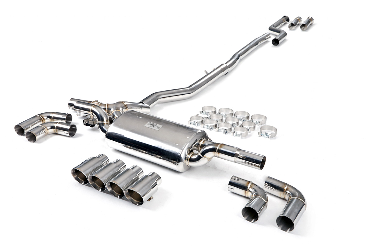 Abgasanlage BMW 5er G30 G31 540i 3.0T 17–23 – einzelne Endrohre