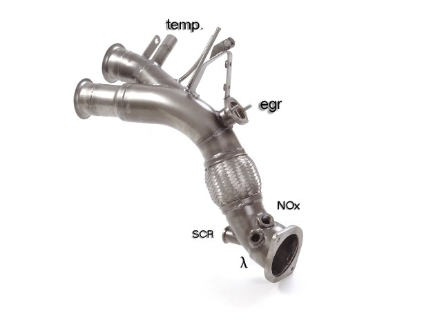 Downpipe + DPF-Ersatzrohr Set BMW M550d G30 | Ragazzon