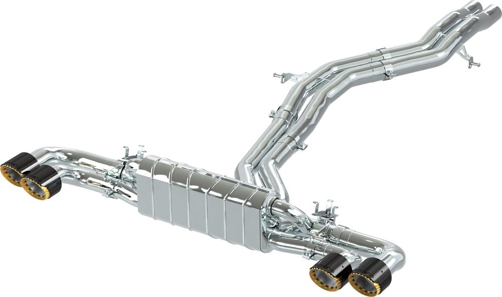 Capristo Klappen-Endschalldämpfer für Porsche Cayenne V8 Biturbo (PO536) ECE