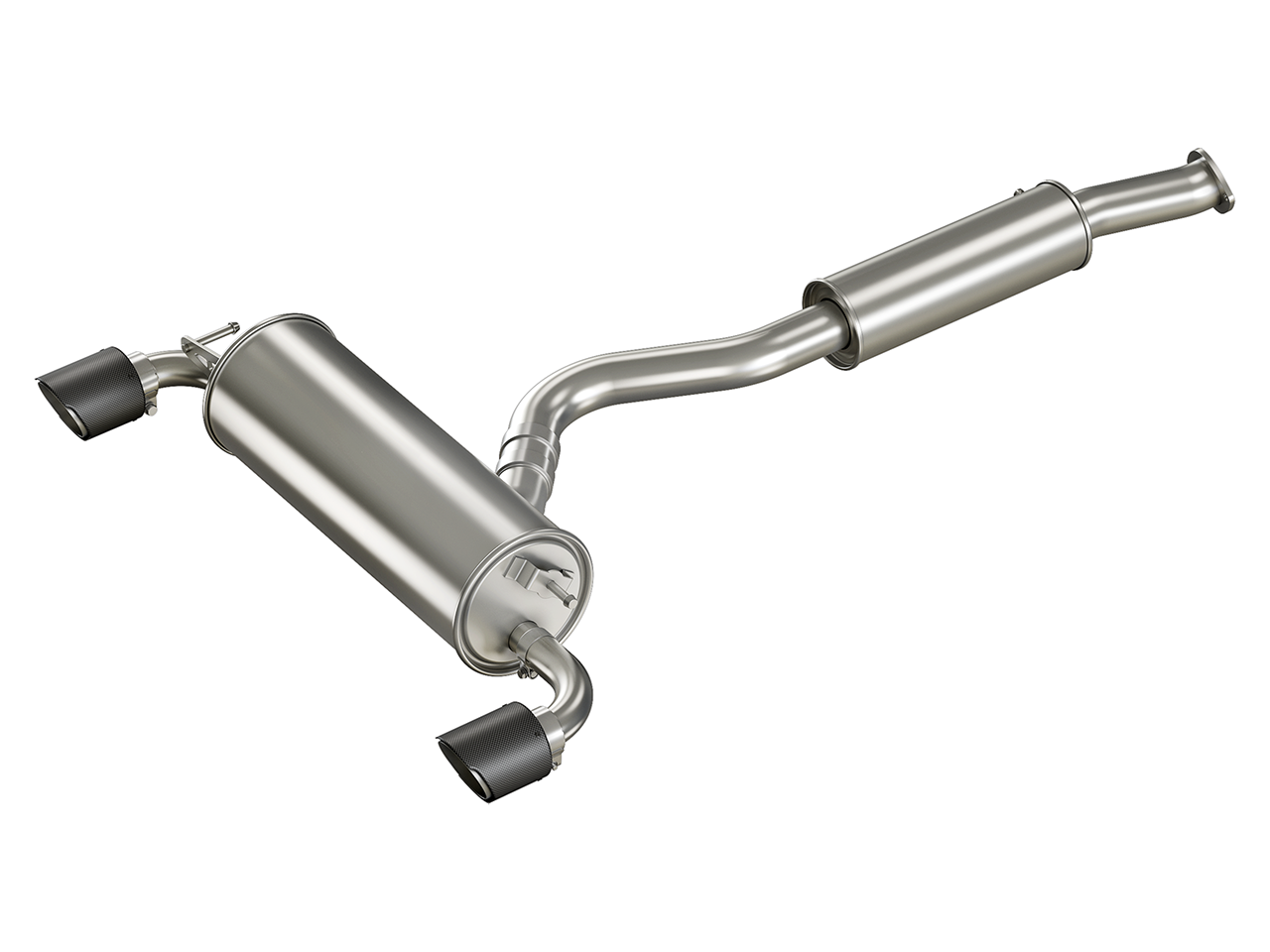 HJS Sportauspuff ECE 70mm Y-Style Toyota GR Yaris XP21 Carbon