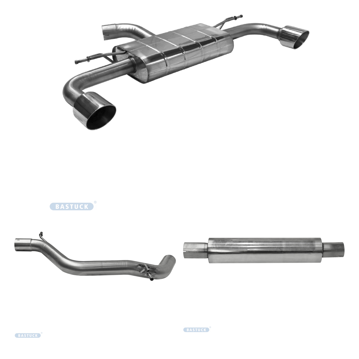 Bastuck Komplettanlage Twin – Volkswagen Golf 8 Golf 8 GTI Clubsport ab 2020