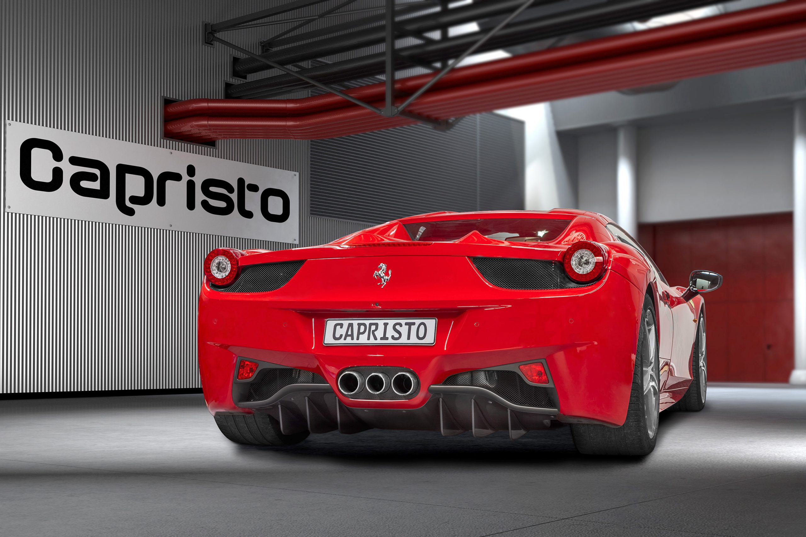 Capristo Carbon Heckdiffusor Ferrari 458 Vollcarbon glanz