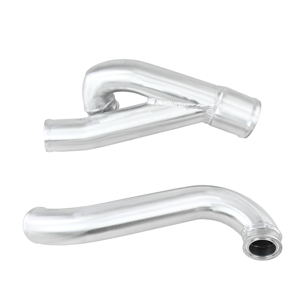 Ladeluftrohr-Kit BMW N54 135i 335i 535i E82 E90 E60 07–13 – Silber