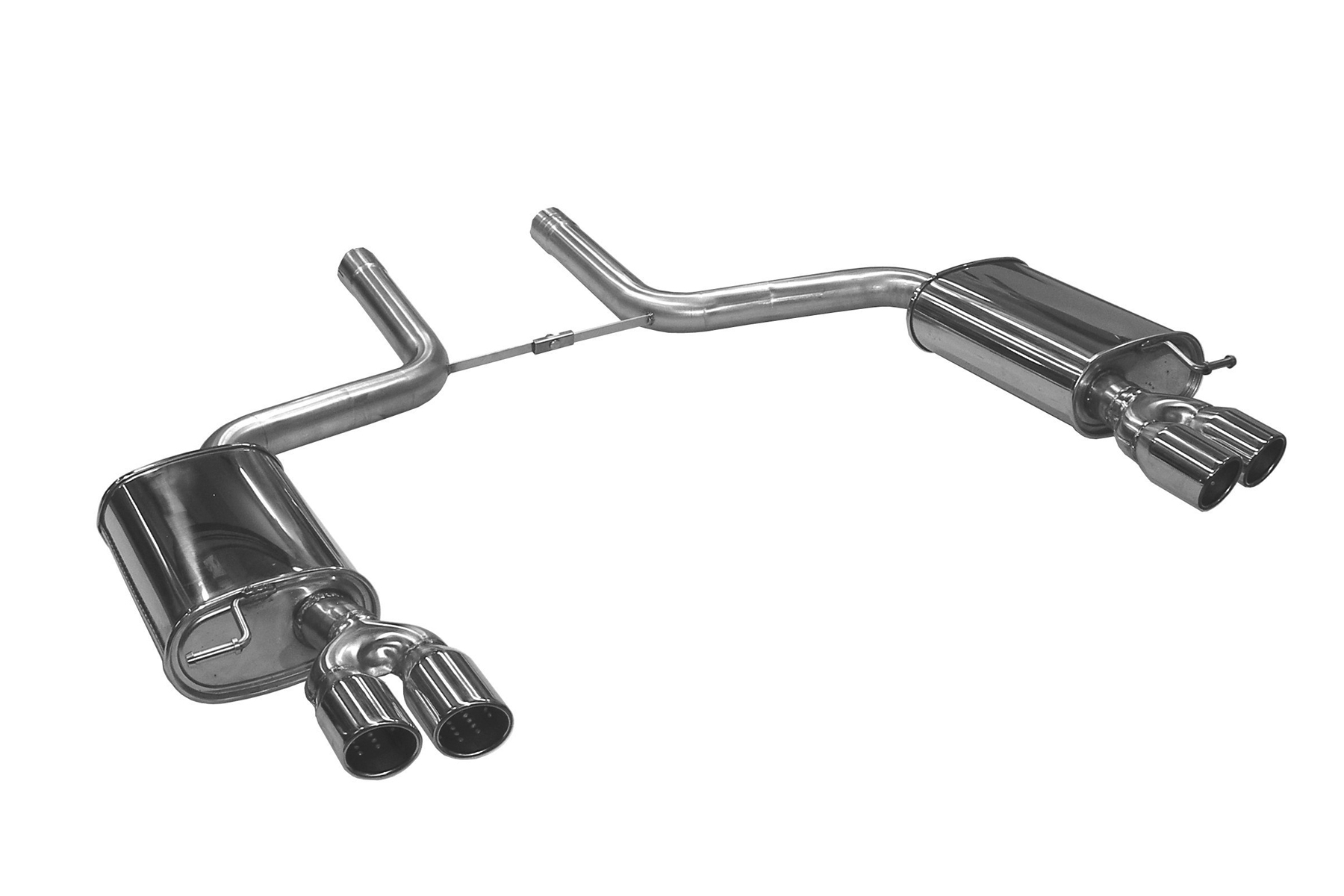 BN-Pipes Endschalldämpfer Audi A6 4F Quattro Edelstahl mit Gutachten