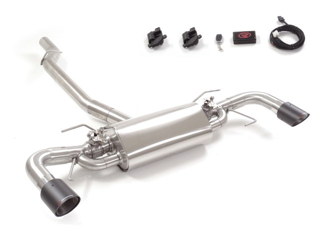 Sportauspuff Alfa Romeo Giulia 2.0 Turbo 90mm mit Klappe ECE | Ragazzon