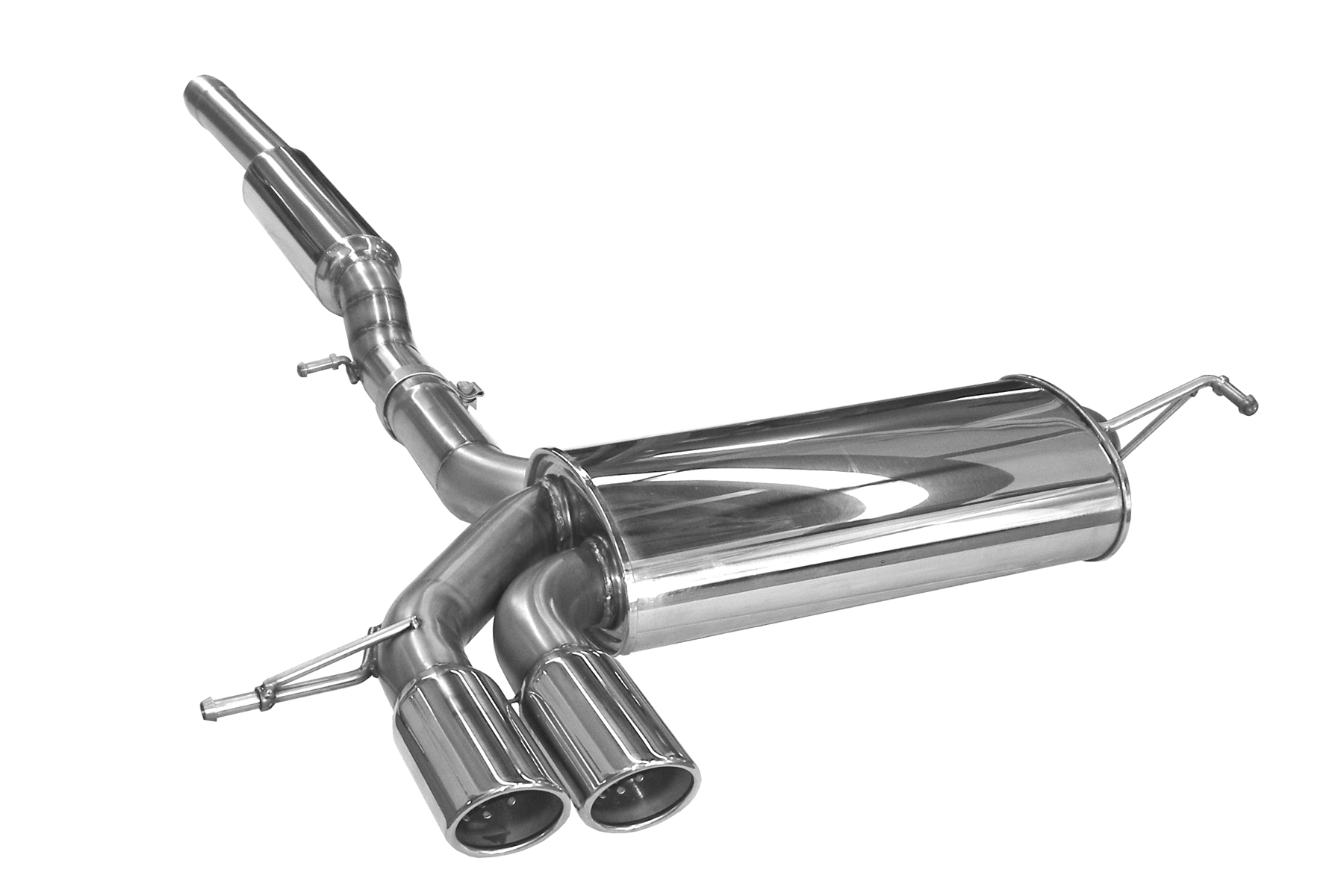 BN-Pipes Sportauspuff eintragungspflichtig 70mm Audi A3 8L Quattro 1.8
