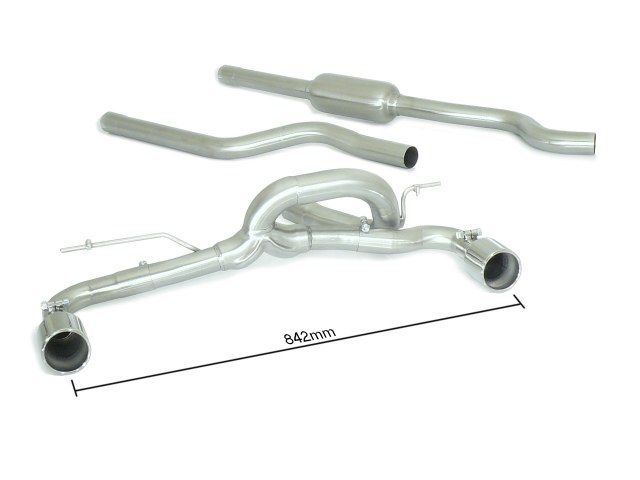 Sportauspuff BMW 114d F21 2x90mm ECE | Ragazzon