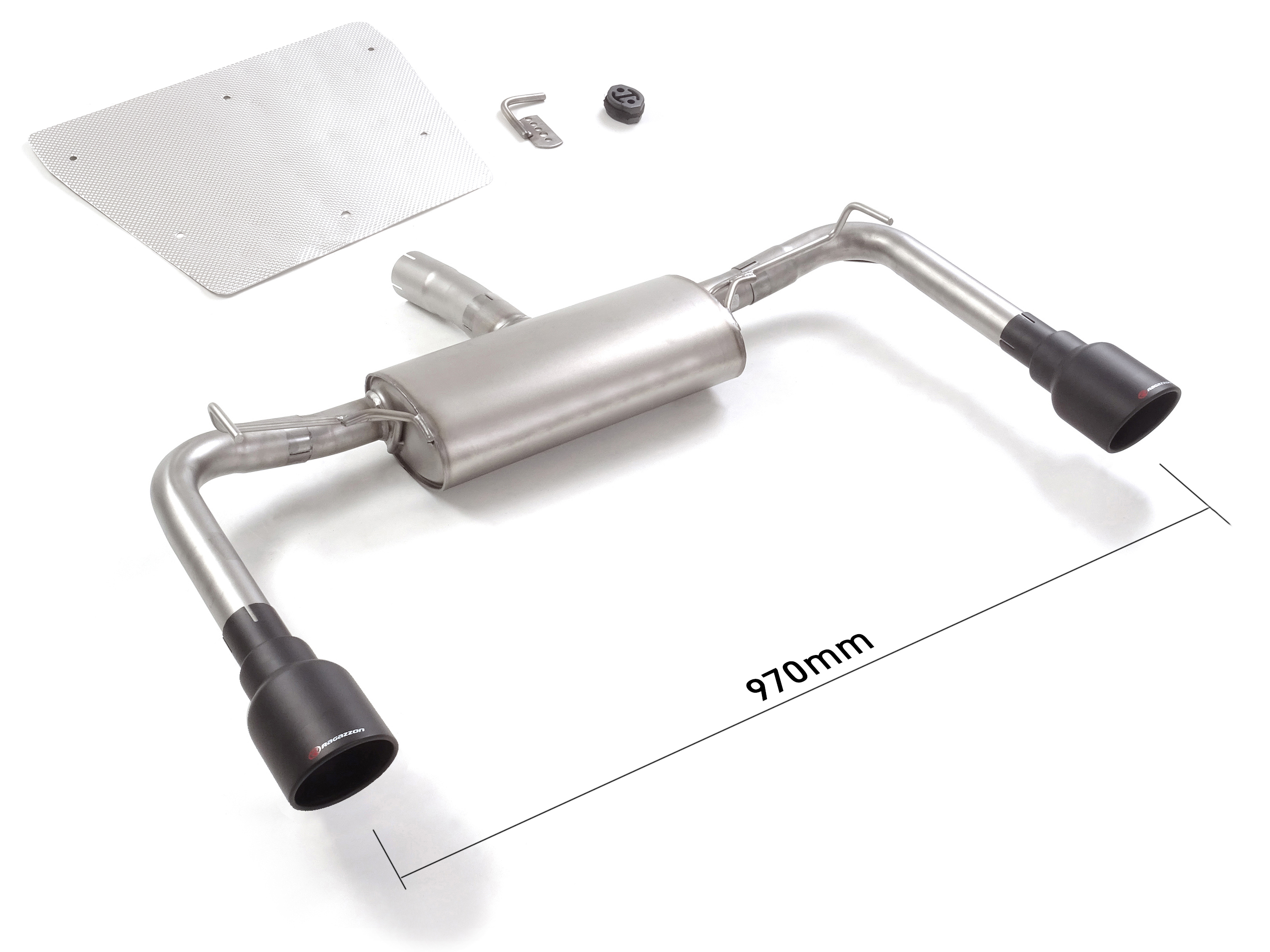 Sportauspuff Alfa Romeo Giulietta 1.4 TB 2x102mm ECE | Ragazzon