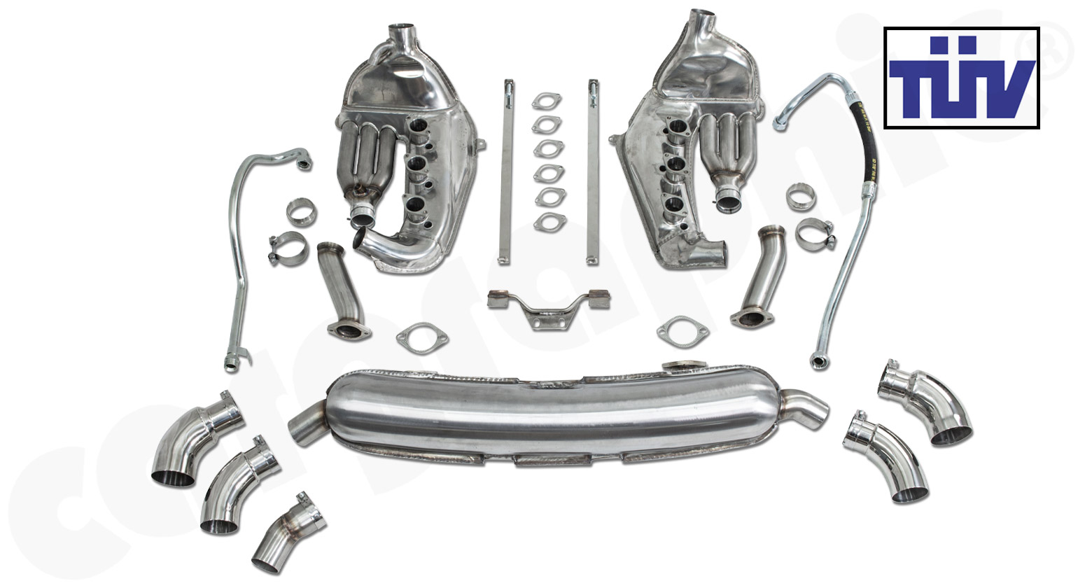 Cargraphic Abgasanlage Porsche 911 G-Modell 2-flutig ohne Katalysator