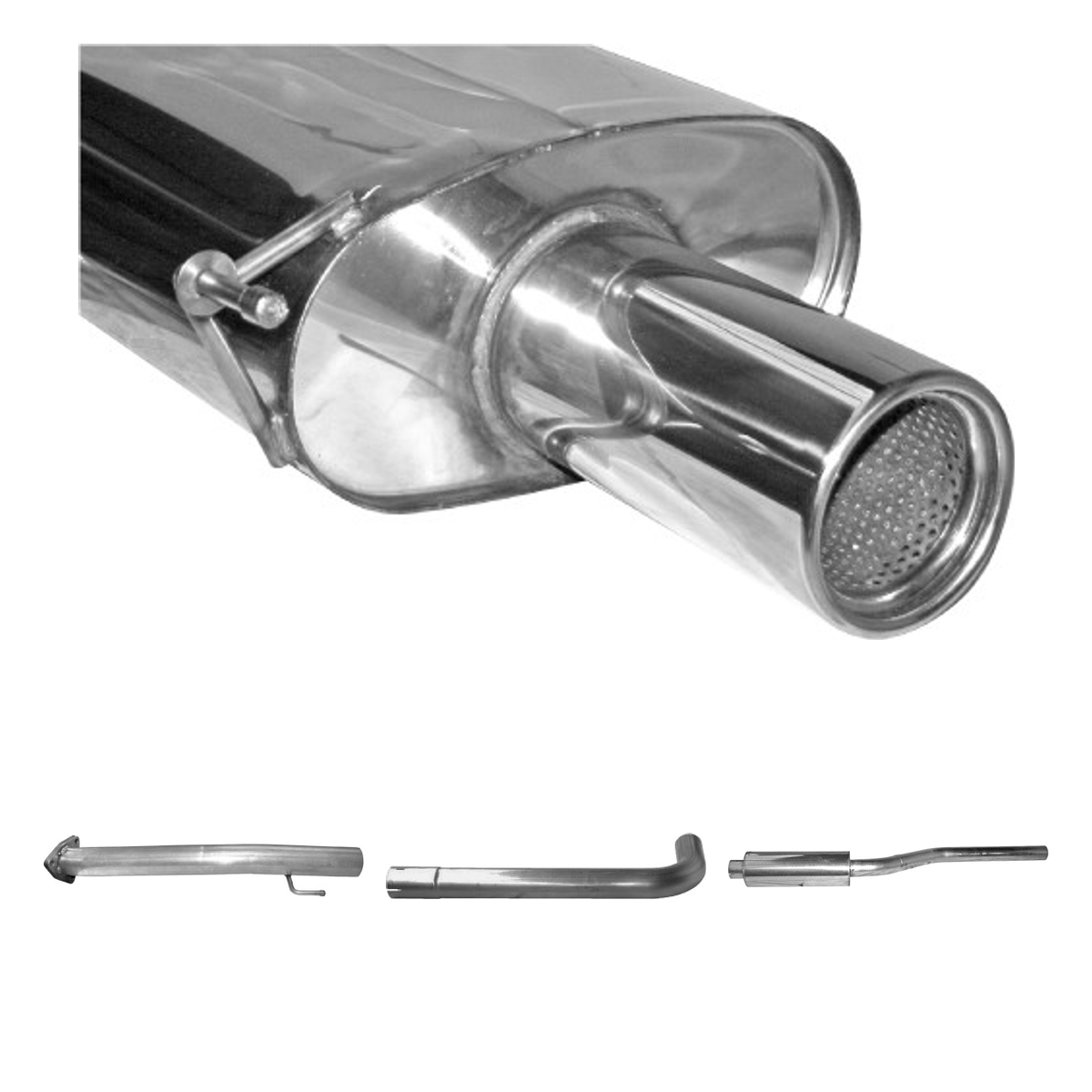 Bastuck Komplettanlage Single – Honda Accord ab Bj. 2008 Accord CU1/CU2 ab Bj. 2008 (nicht Kombi)