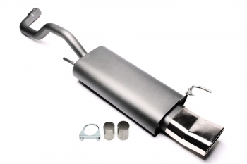 TA Technix Sportauspuff VW Polo 6N – hochgezogen, oval, EG