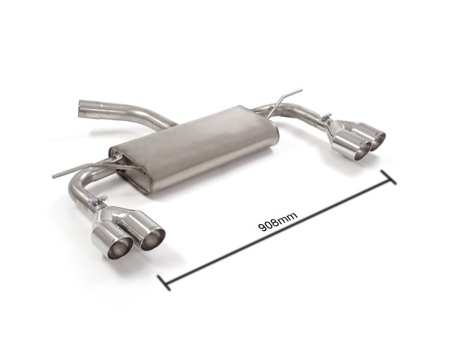 Sportauspuff Seat Leon FR 1.4 TSI 2x80mm rechts/links ECE | Ragazzon