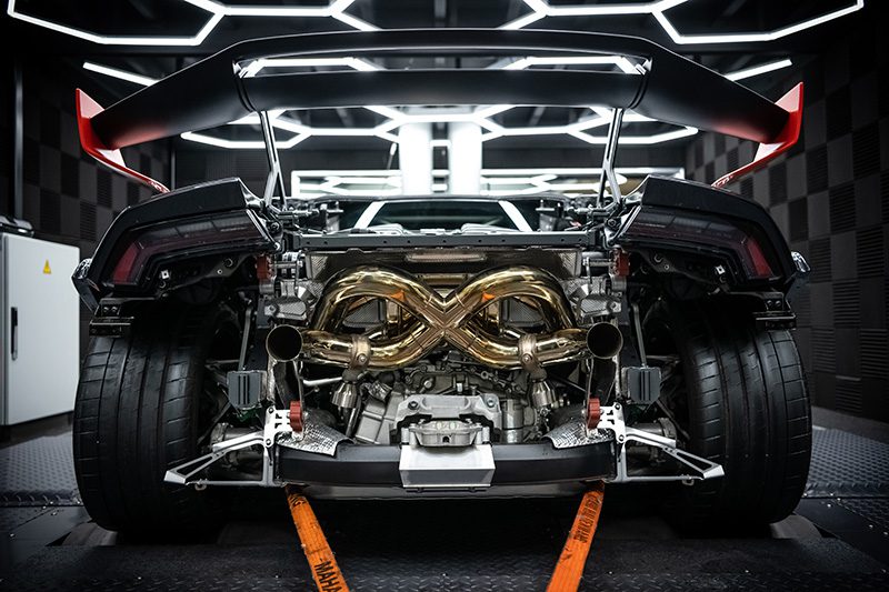 Capristo Klappenabgasanlage Lamborghini Huracán EVO / STO / Tecnica mit X-Pipe ECE
