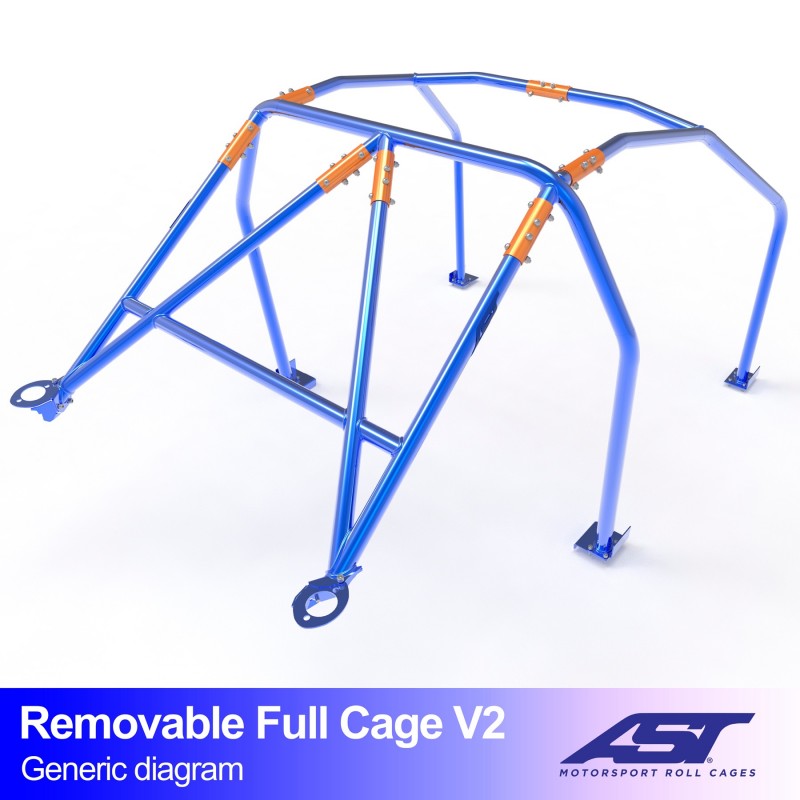 Überrollkäfig  SUBARU BRZ (ZC6) 2-door Coupe REMOVABLE FULL CAGE V2