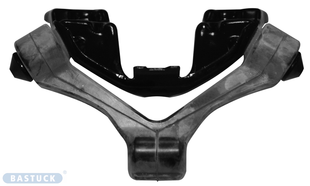 Aluminiumhalter + Gummi für Endschalldämpfer (Audi A3 8P nur bei Diesel Facelift ab Bj. 2008 erforderlich, die original keinen Endschalldämpfer haben)