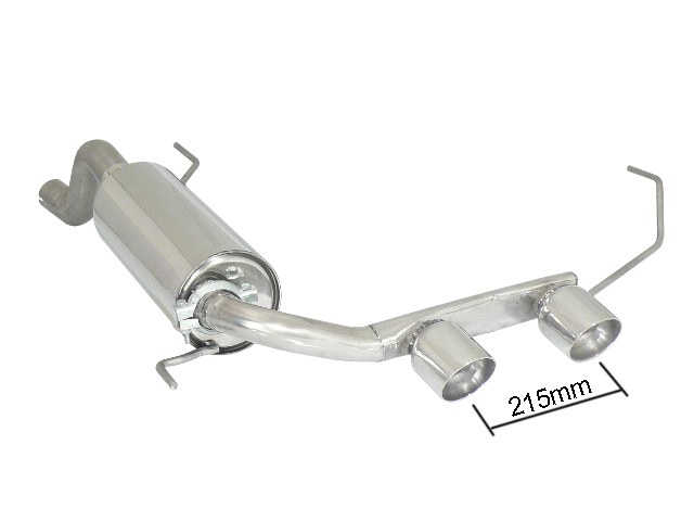 Sportauspuff Alfa Romeo MiTo 1.4 TB 2x90mm ECE | Ragazzon