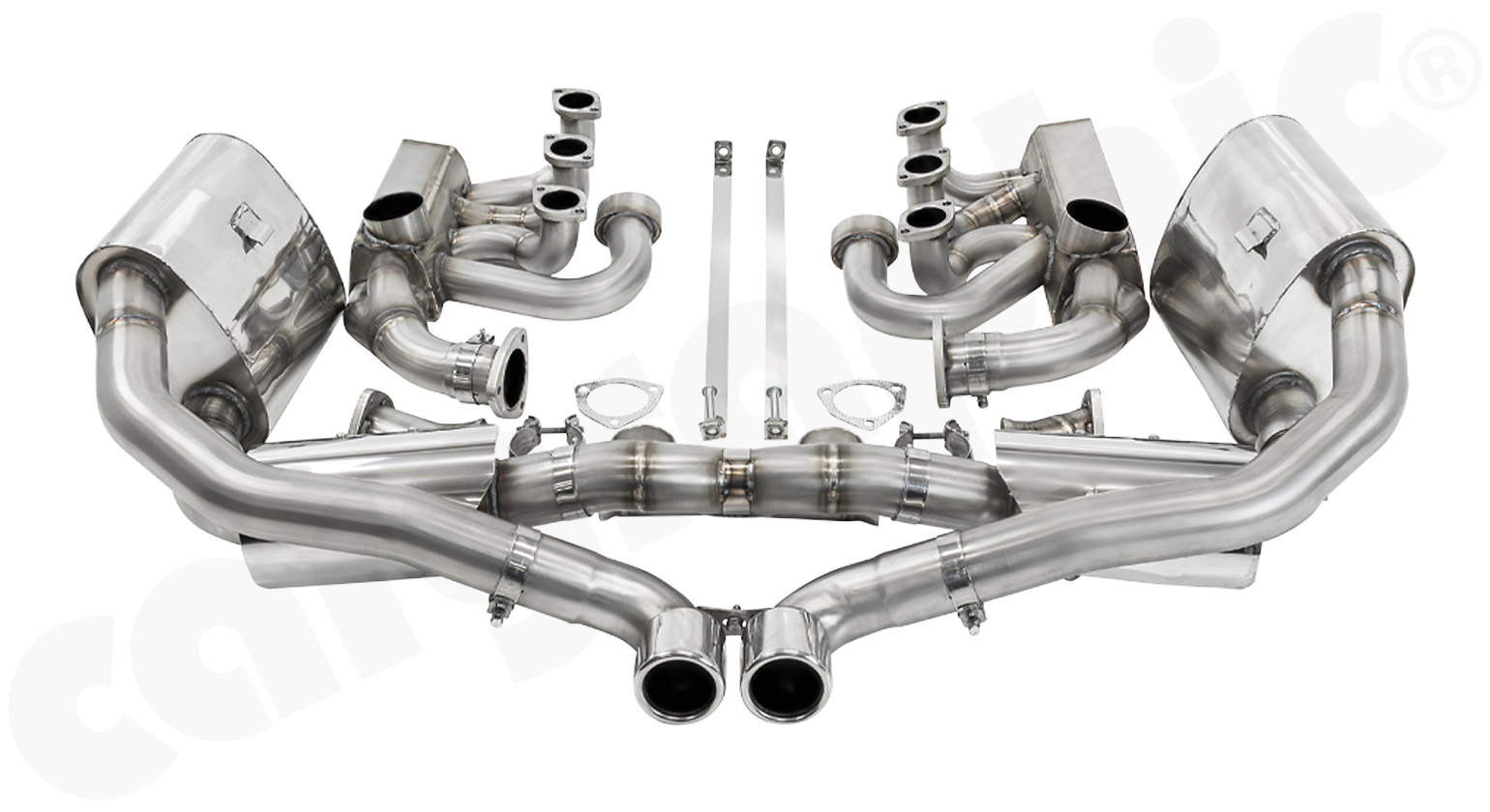 Cargraphic Abgasanlage Porsche 993 ID42 beheizt X-Kat Super Sound Export