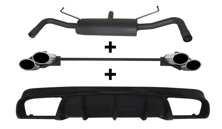 Ulter Sport Stahl EG Sportauspuff für Alfa Romeo Giulietta (2010-2016) Hatchback 5D 2.0 JTDM 100/103/110/125/129 kW