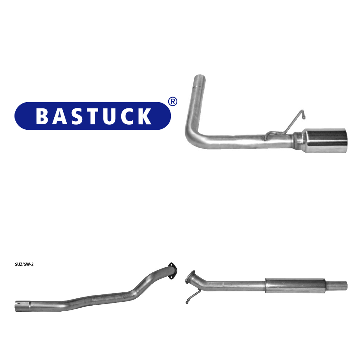 Bastuck Komplettanlage Twin – Suzuki Swift Typ EZ/MZ Swift Typ EZ/MZ außer Sport 1600