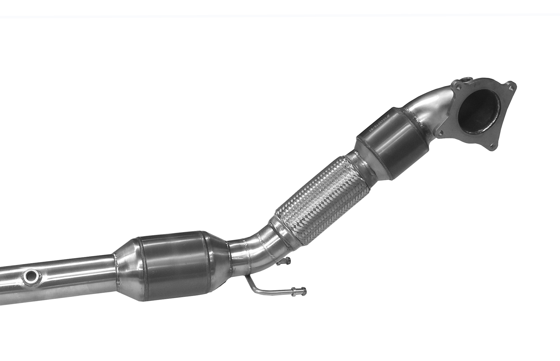 BN-Pipes Downpipe ECE VW Scirocco 13 Edelstahl 85mm/70mm