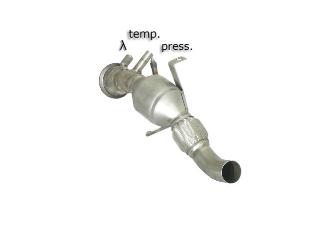 Downpipe + DPF-Ersatzrohr Set BMW 325d E90 | Ragazzon