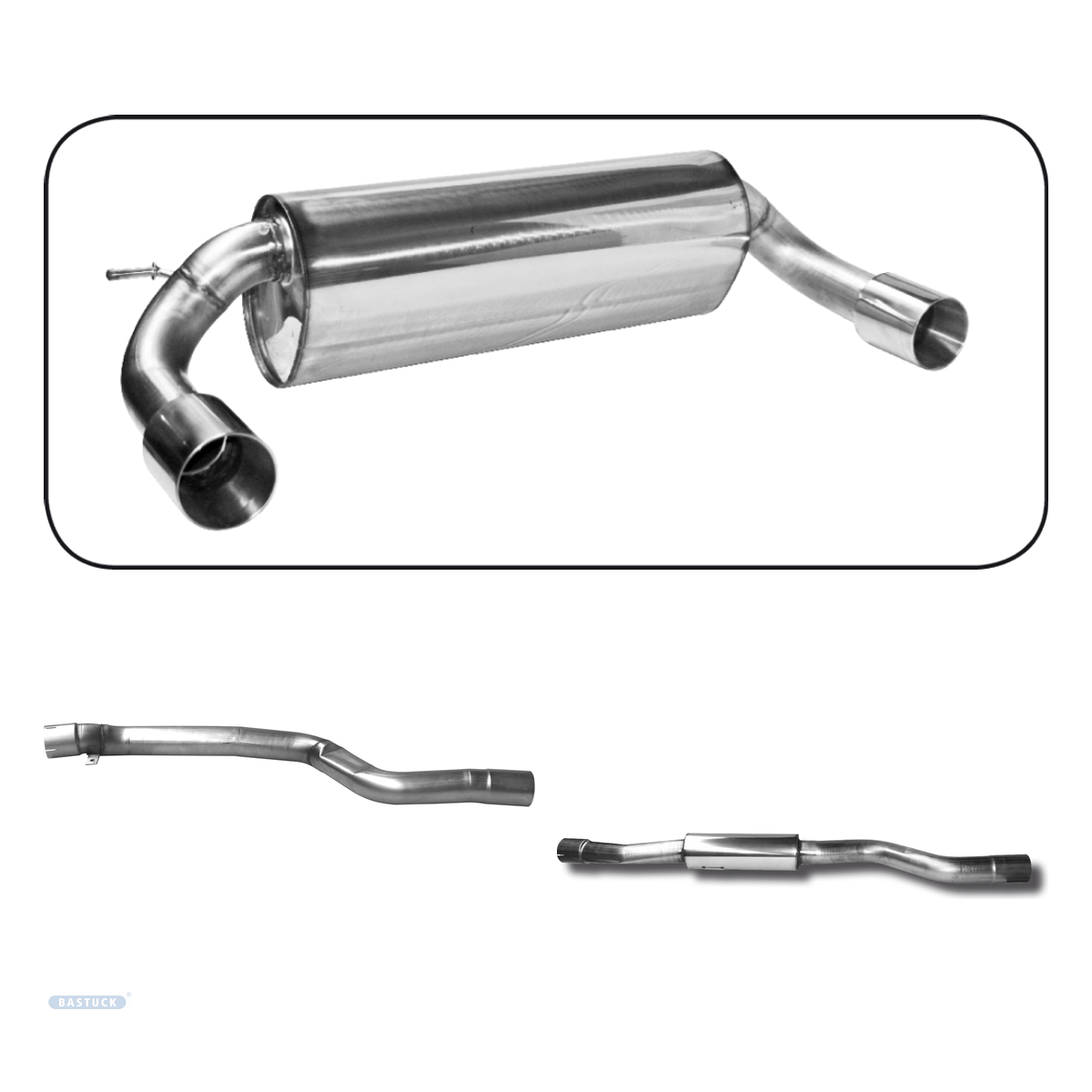 Bastuck Komplettanlage Twin – BMW 2er F22 Coupé 2er F22 3.0l Turbo Facelift LCI ab 07/2016 (M240i)