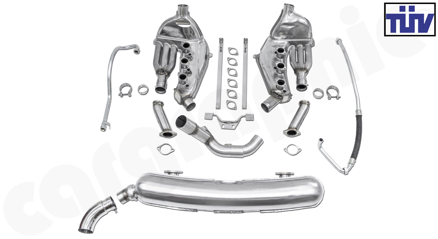 Cargraphic Abgasanlage Porsche 911 G-Modell C1 2-1-flutig ohne Katalysator