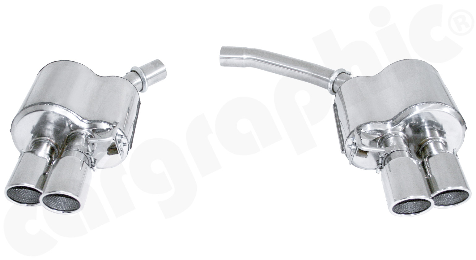 Cargraphic Endschalldämpfersatz Audi A4 A5 B8 Sound