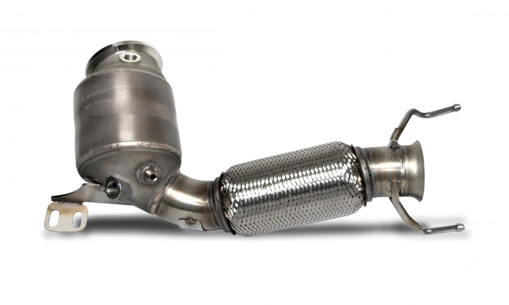 HJS Downpipe ECE 93/70mm 200 cpsi BMW M135i Mini JCW B48A20E