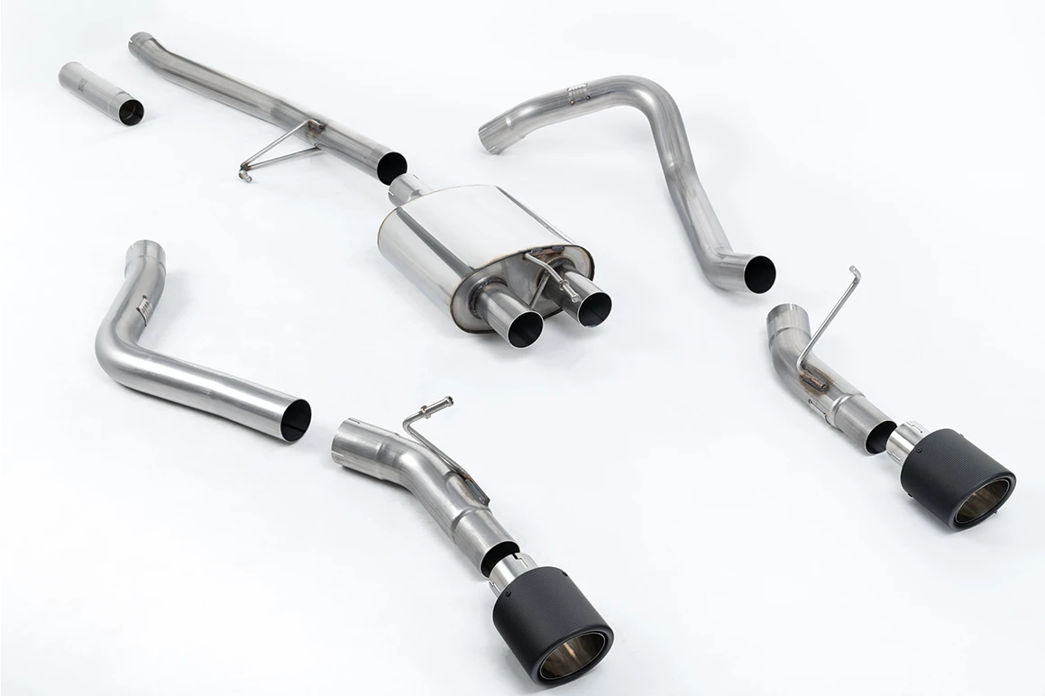 Milltek Sport Auspuffanlage passend für Jeep Gladiator JT 3.6 V6 - Side Exit Cat Back - carbon Endrohre