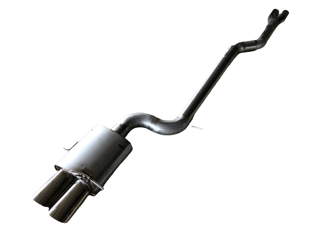Zinram RS4 S4 B5 90mm 3,5" Abgasanlage ohne Vorschalldämpfer Endrohre oval
